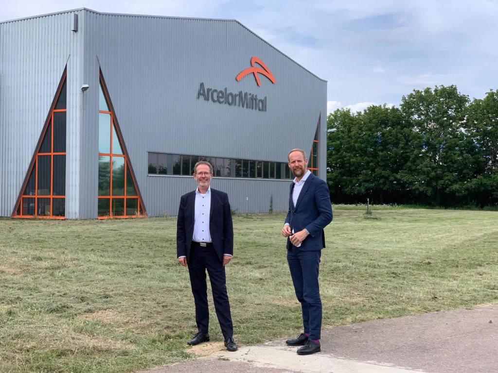 Dr. Ralf Podleschny besuchte unsere Mitgliedsfirma ArcelorMittal Construction Deutschland, AMCD, in Sandersdorf-Brehna.